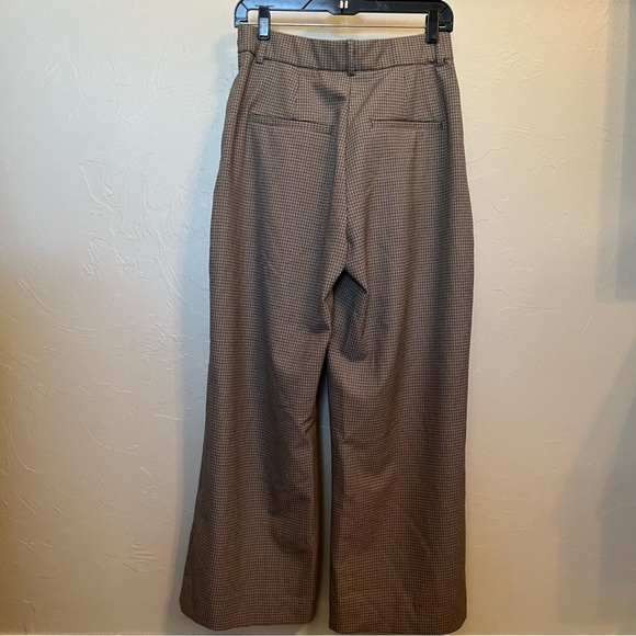 ABERCROMBIE & FITCH Curve Love A&F Sloane Tailored Wide Leg Pant in Brown Sz 6S - Picture 7 of 12